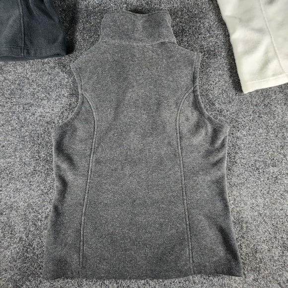 Lot Of 3 Columbia Full Zip Fleece Vest Women's S Black Gray & White Outdoors - Picture 4 of 14